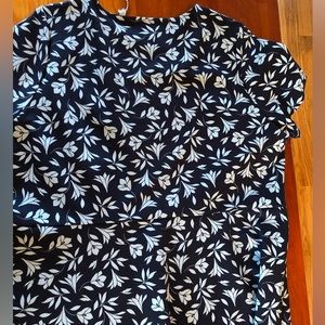 Draper James flowered blue dress